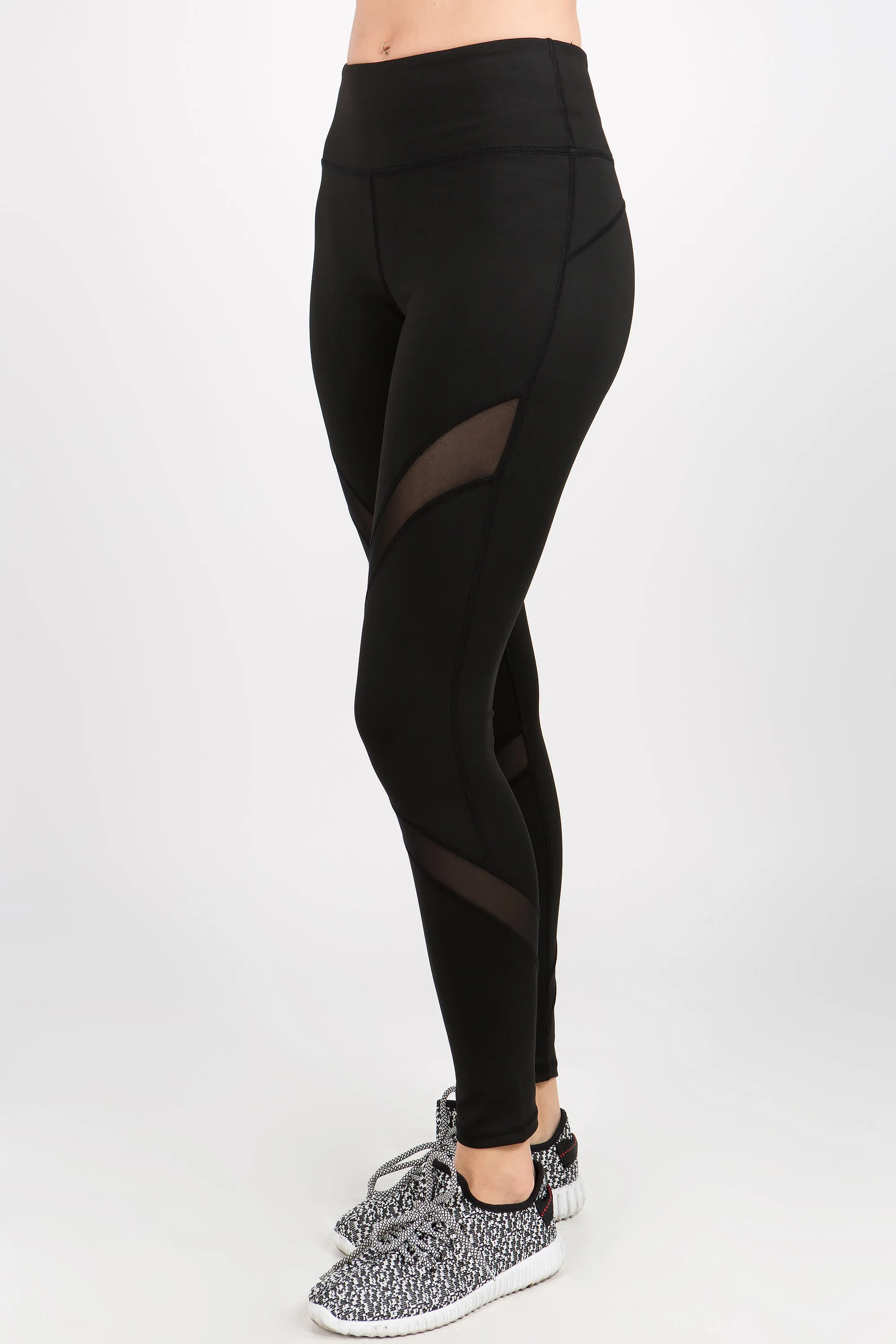 Active Mesh Inset Workout Leggings