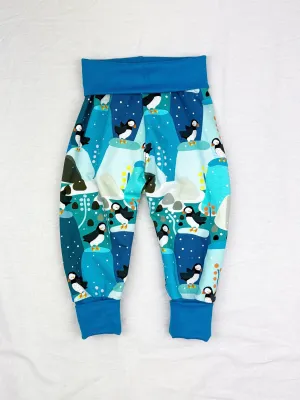 Arctic Puffin Grow With Me Organic Baby Leggings