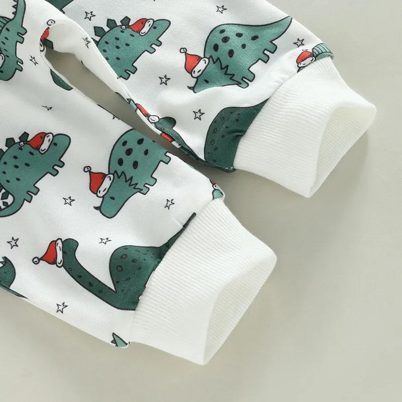Baby Boy Girl 2Pcs Dinosaur Printed Clothing Set
