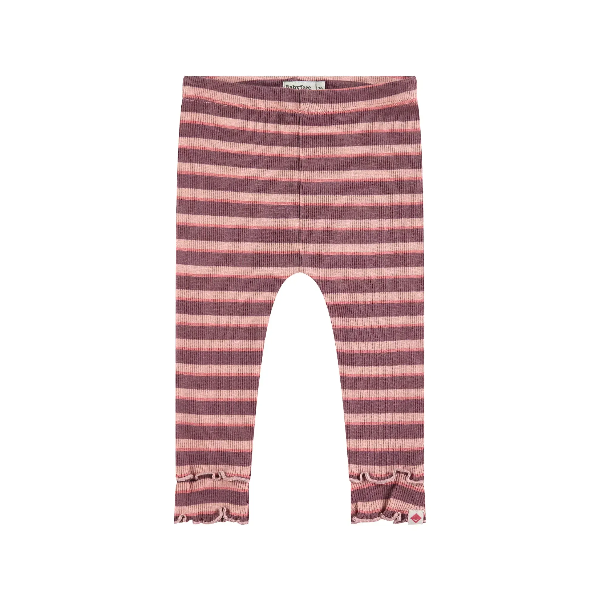 Baby Rib Leggings - Purple Stripe by Babyface