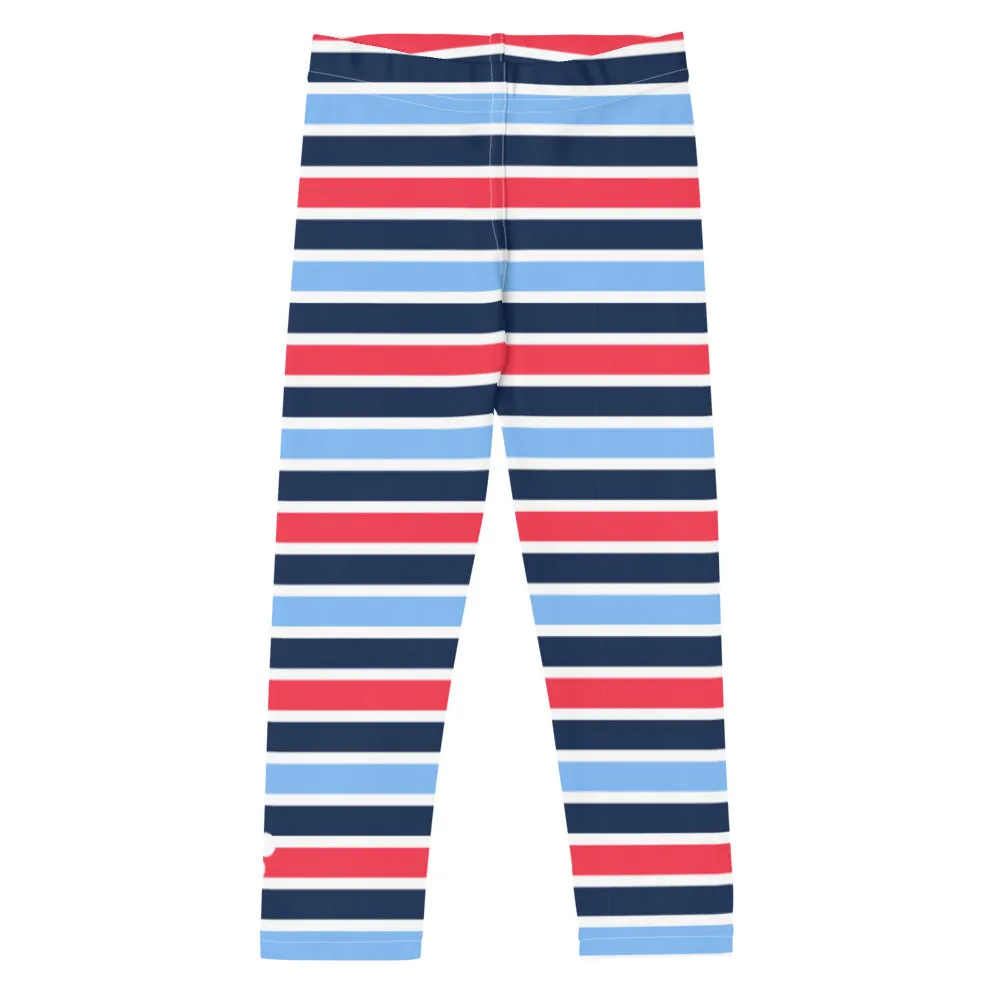 Baby Toddler Gender Neutral (2T-7) UPF 50 Swim Leggings - Cape Cod Stripe