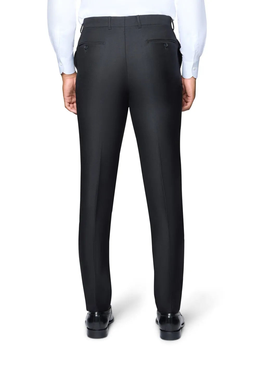 Bergamo Elegant Modern Fit Pants - Black