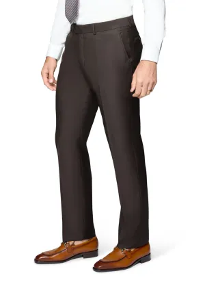 Bergamo Elegant Modern Fit Pants - Brown
