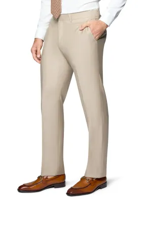 Bergamo Elegant Modern Fit Pants - Tan
