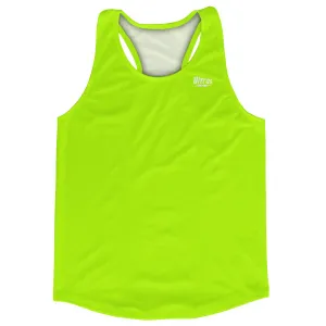 Blank Neon Green Running Racerback Singlet Track Tops Made In USA