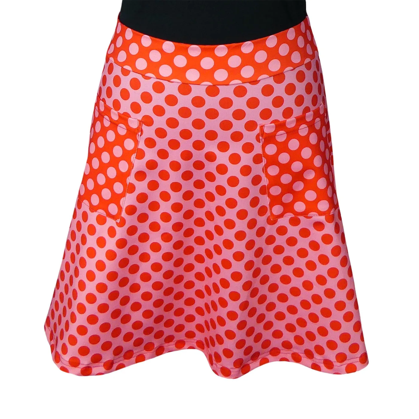 Blush Short Skirt With Pockets
