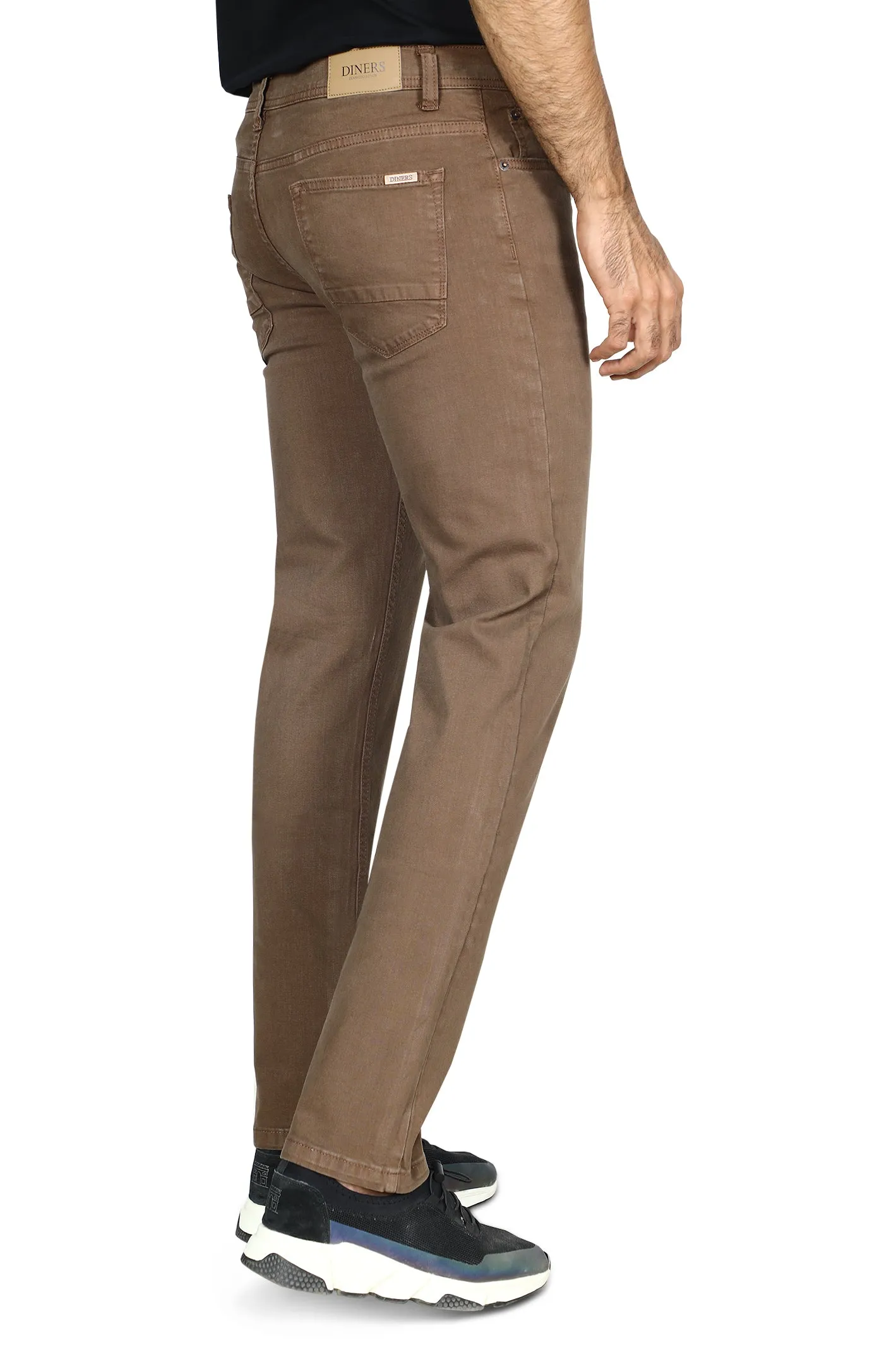 Brown Regular Fit Jeans