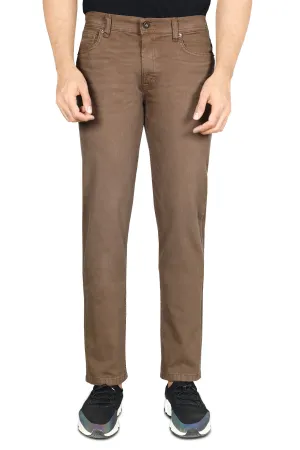 Brown Regular Fit Jeans