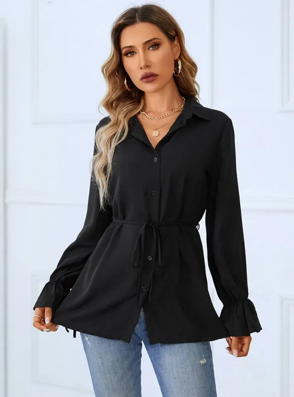 Casual Solid Color Top Shirt