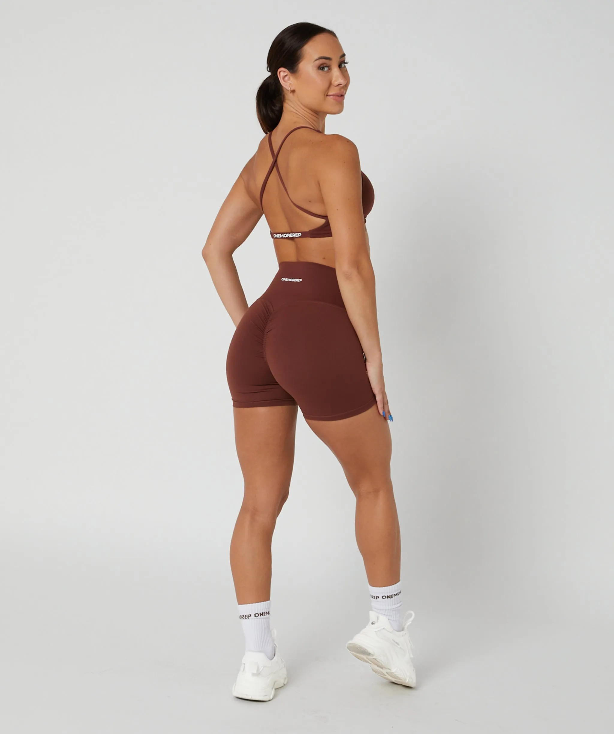 Core Scrunch Shorts Chocolate