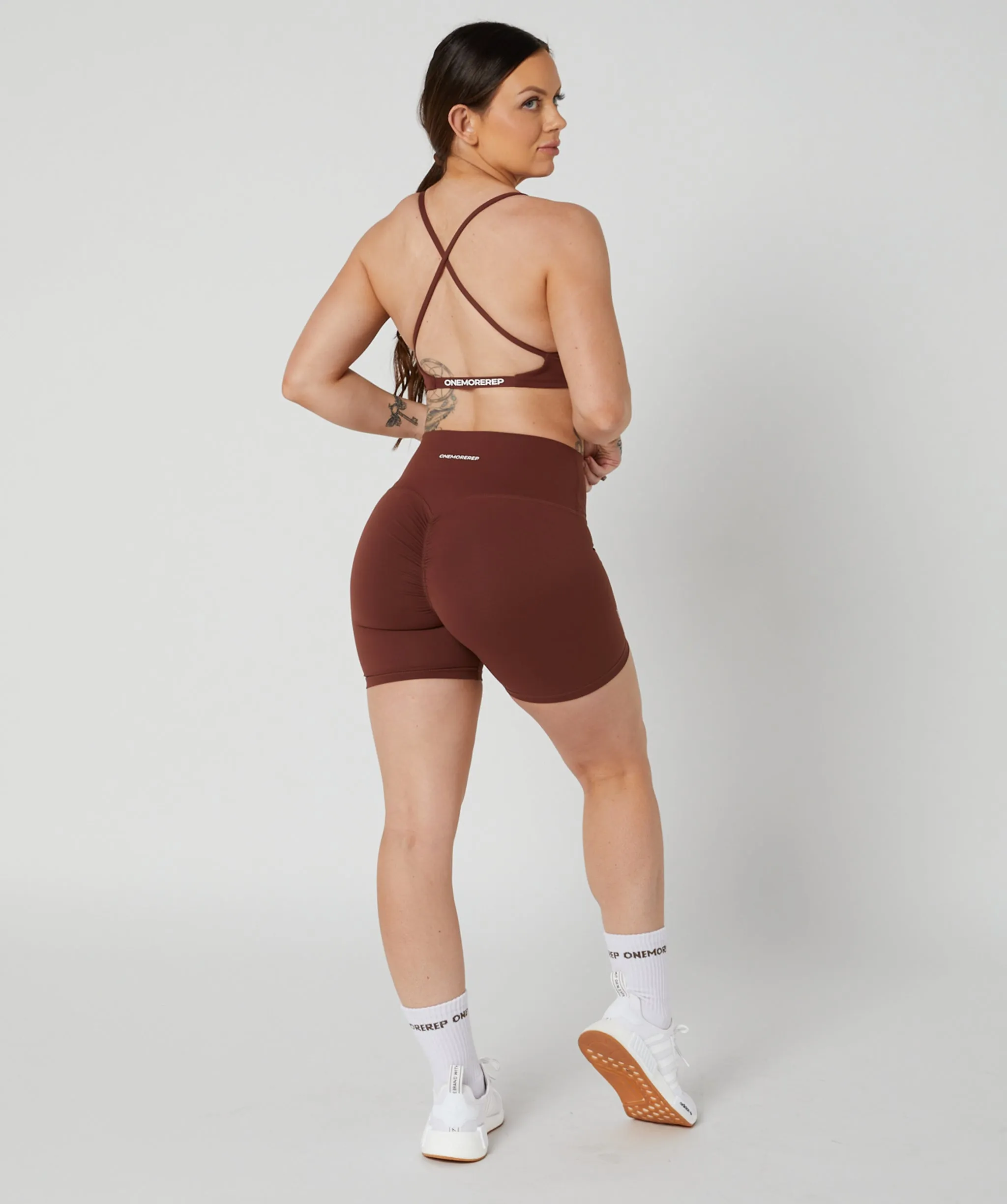 Core Scrunch Shorts Chocolate