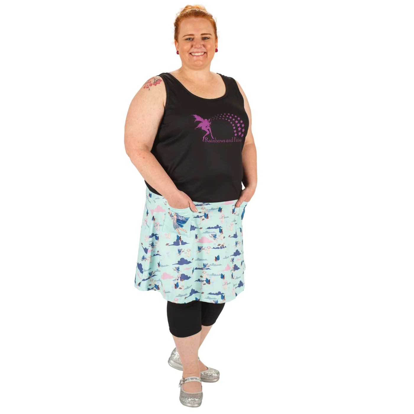 Fairy Garden Short Skirt With Pockets