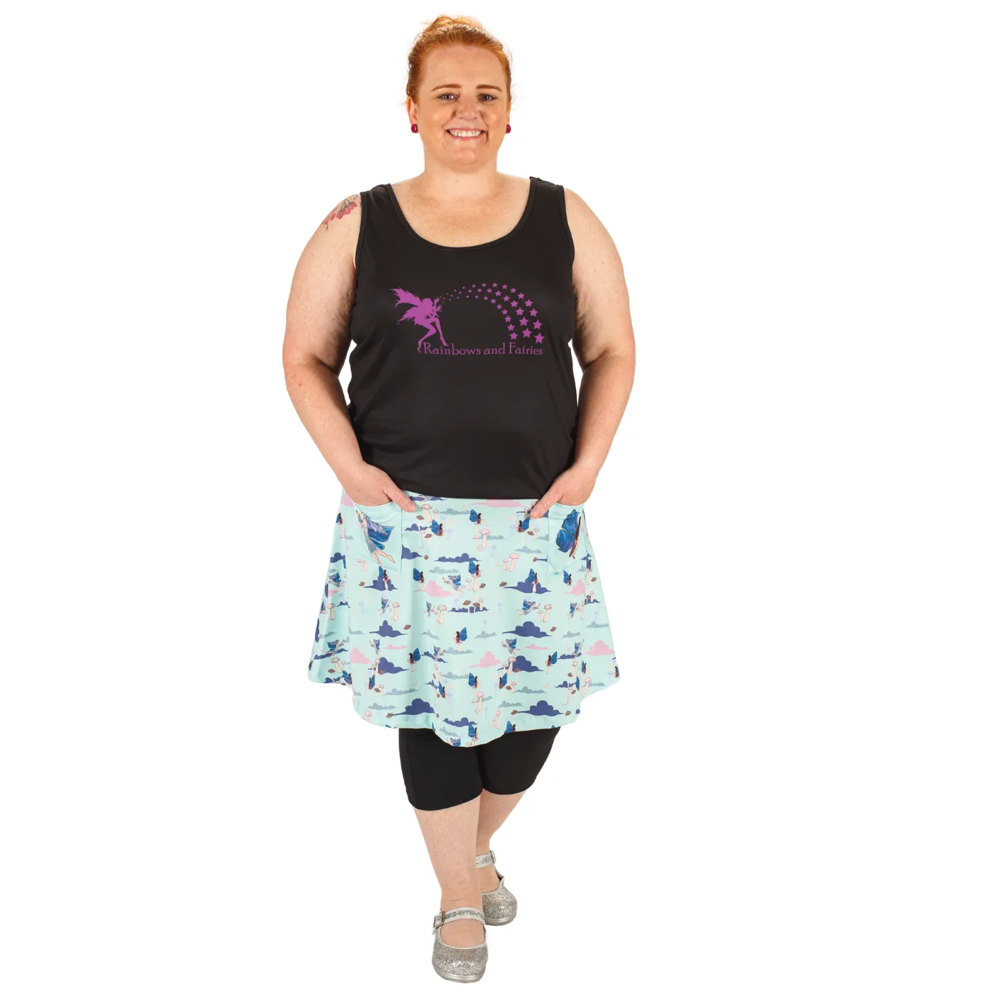 Fairy Garden Short Skirt With Pockets