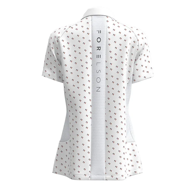 Forelson Varah Button Ladies Golf Polo Shirt - White