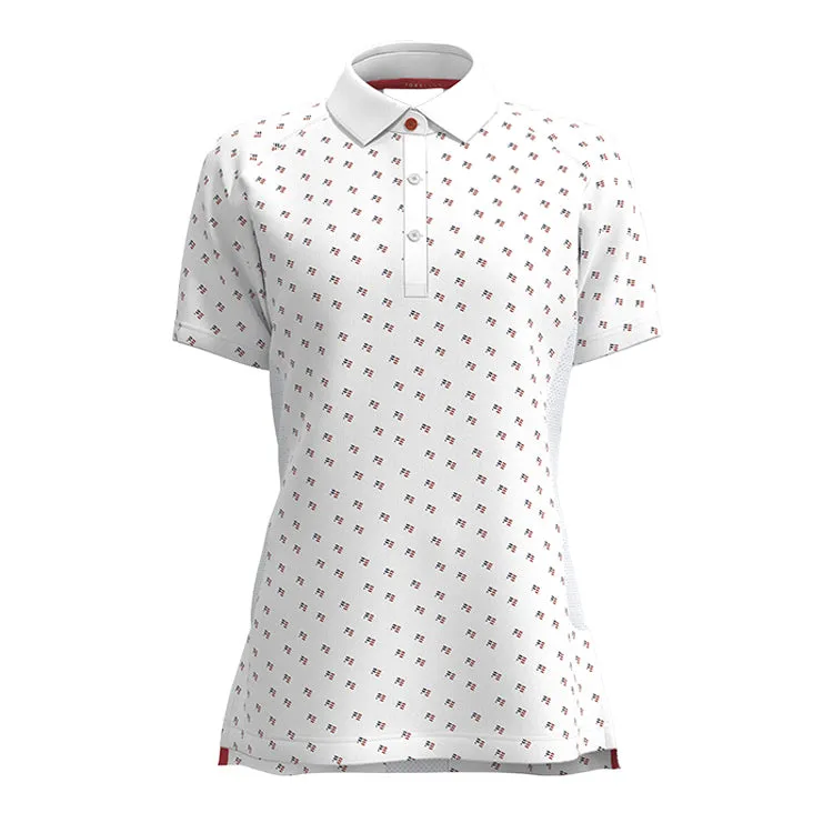 Forelson Varah Button Ladies Golf Polo Shirt - White