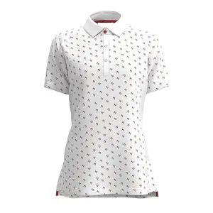 Forelson Varah Button Ladies Golf Polo Shirt - White