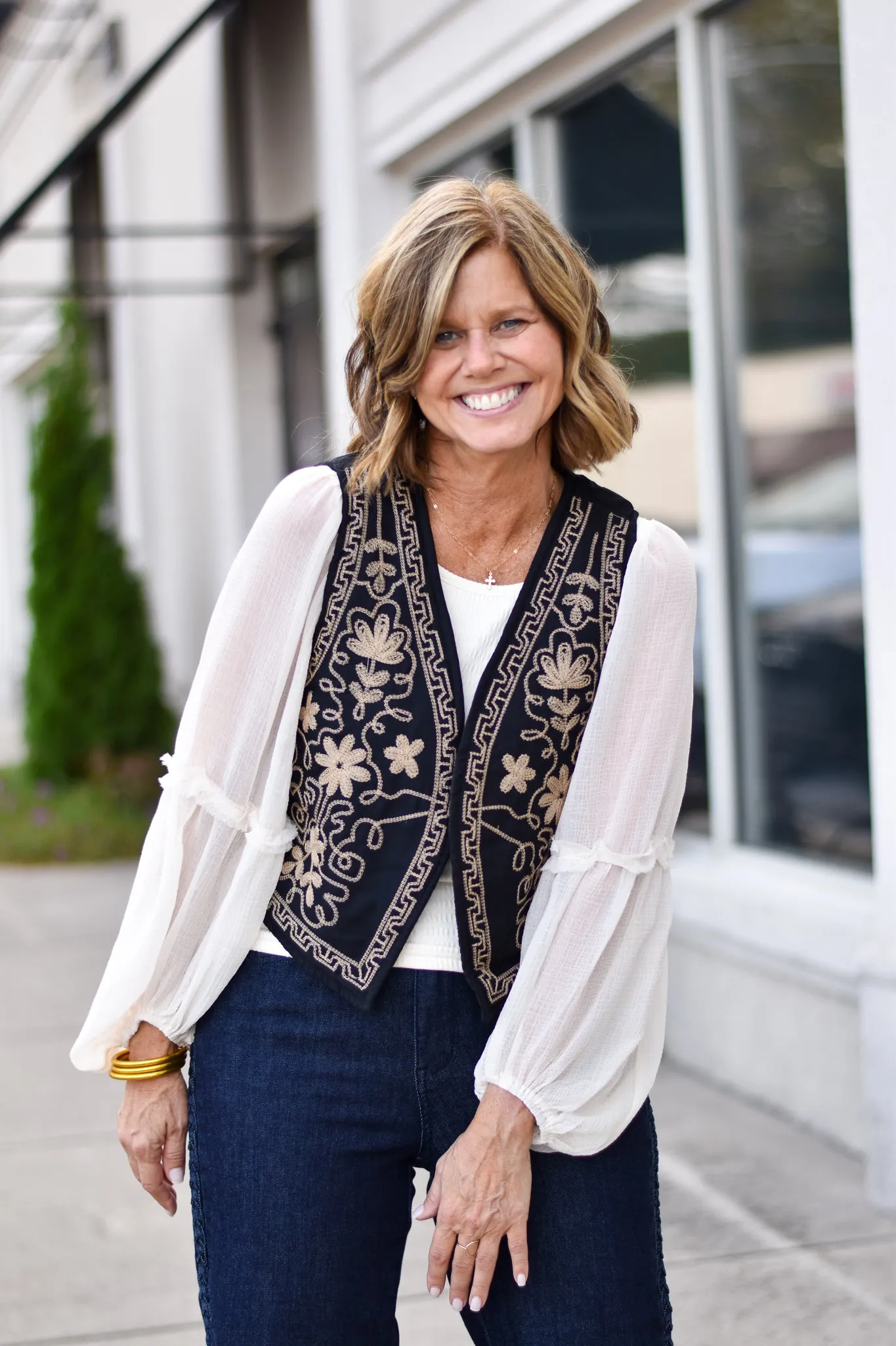 Forevermore Embroidered Vest