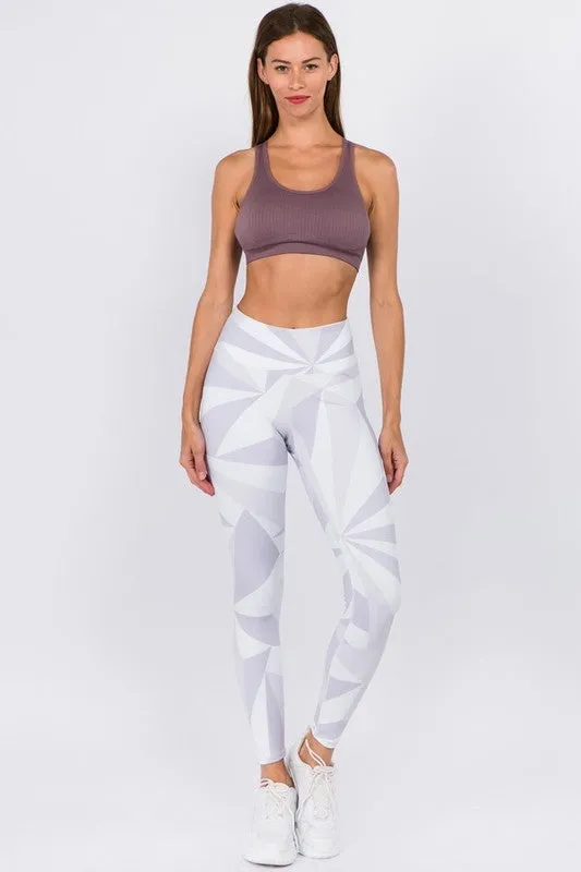 Geometric Active High Rise Leggings