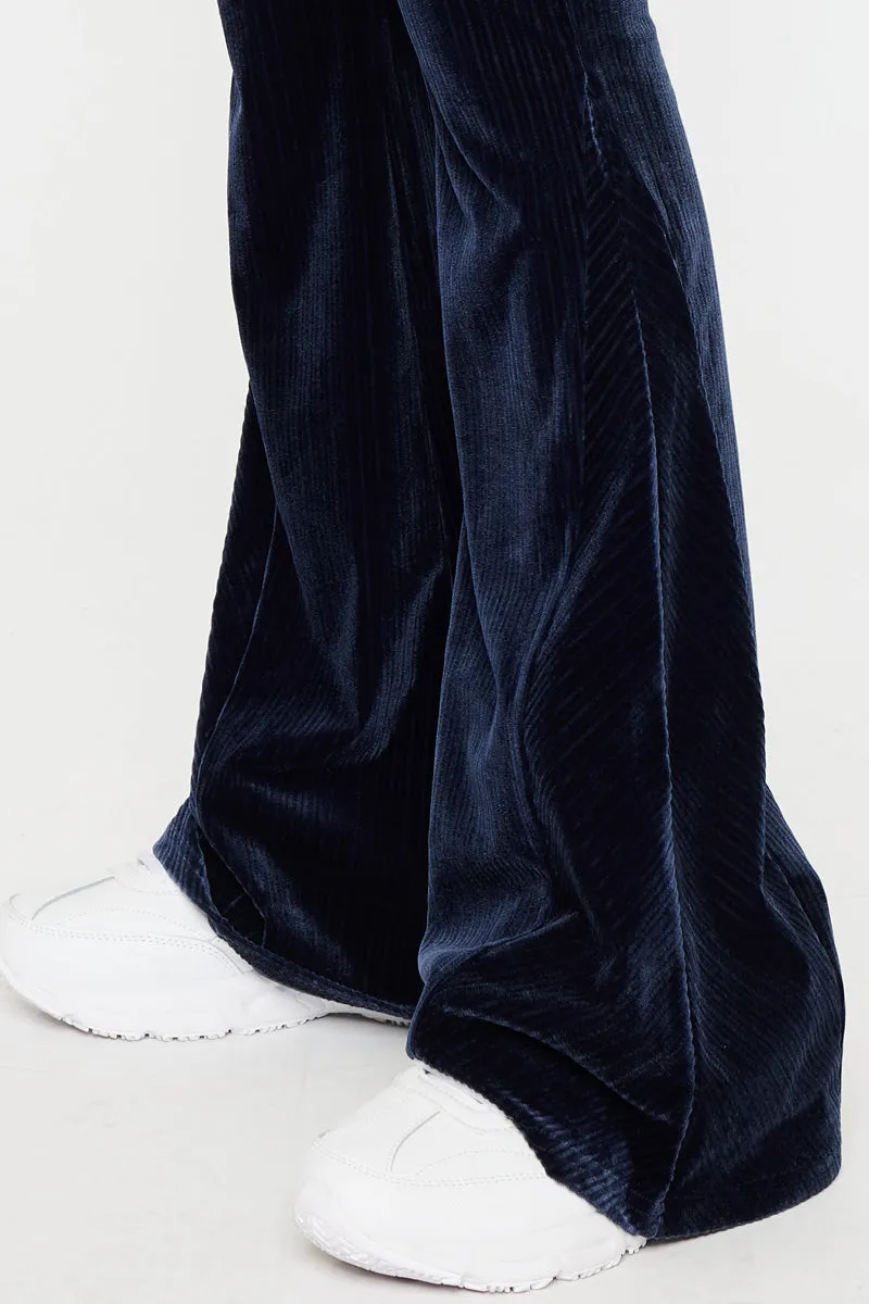 Gracey High Rise Velvet Flare Pants