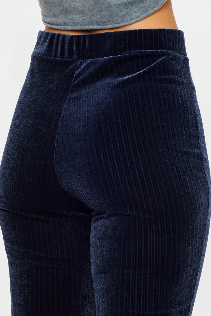 Gracey High Rise Velvet Flare Pants