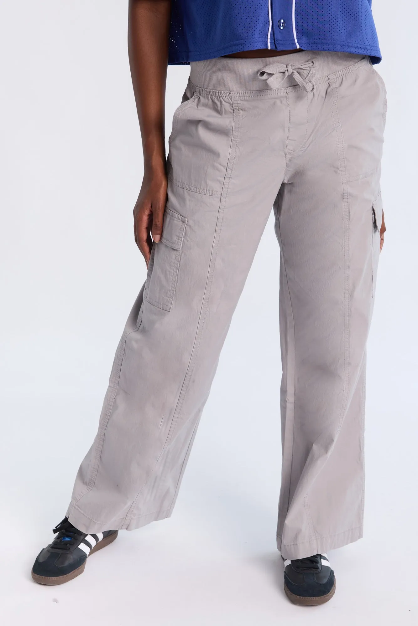 High Rise Wide Leg Cargo Pants