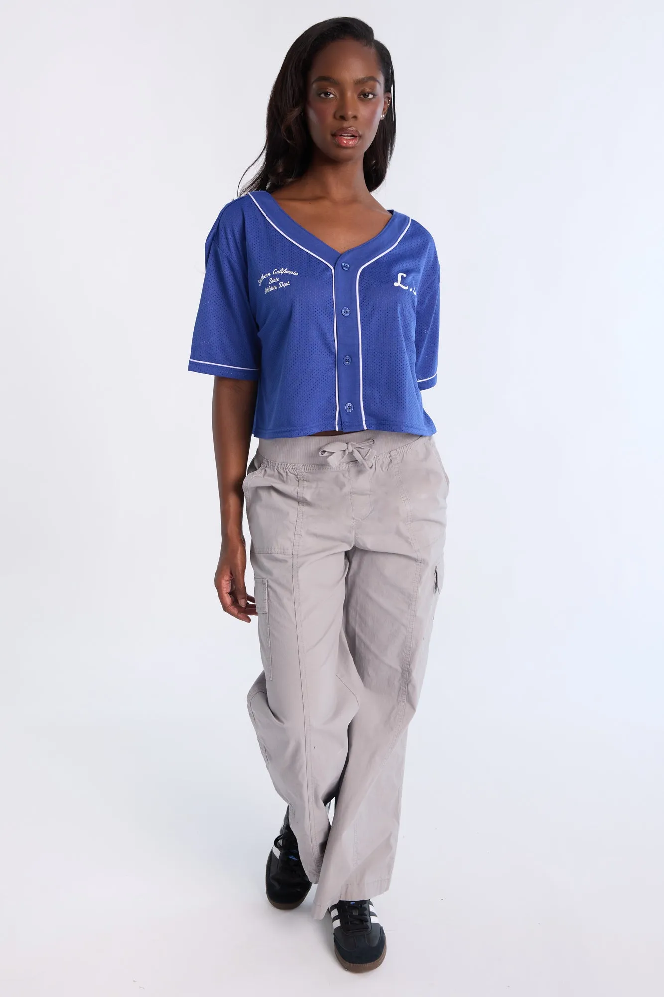 High Rise Wide Leg Cargo Pants
