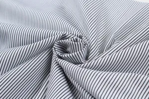Luxury Striped Cotton Poplin for Shirting