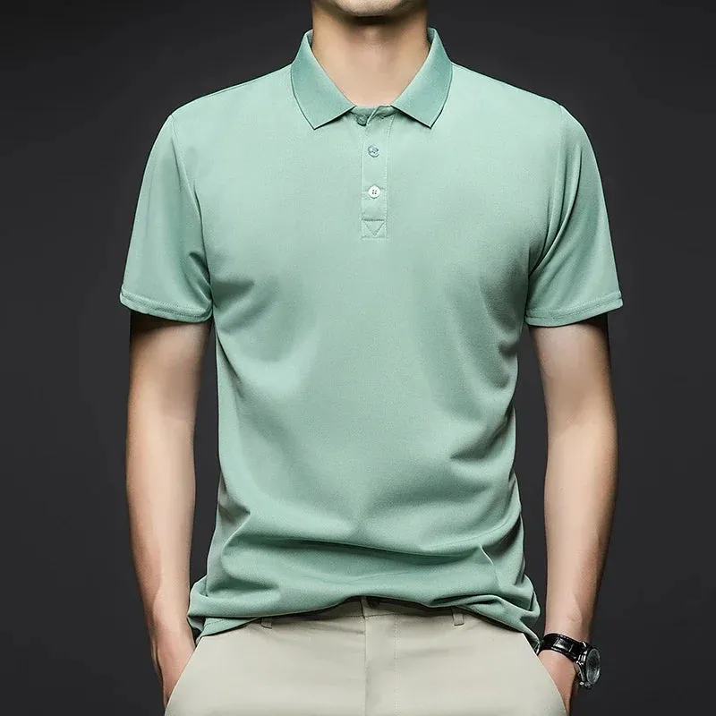 Men's Summer Breathable Short Sleeve Polo Shirt