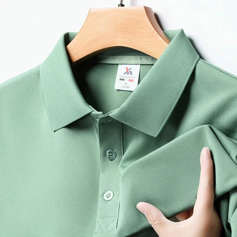 Men's Summer Breathable Short Sleeve Polo Shirt