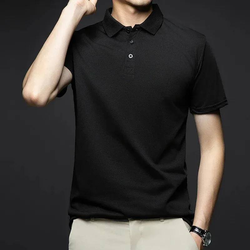 Men's Summer Breathable Short Sleeve Polo Shirt