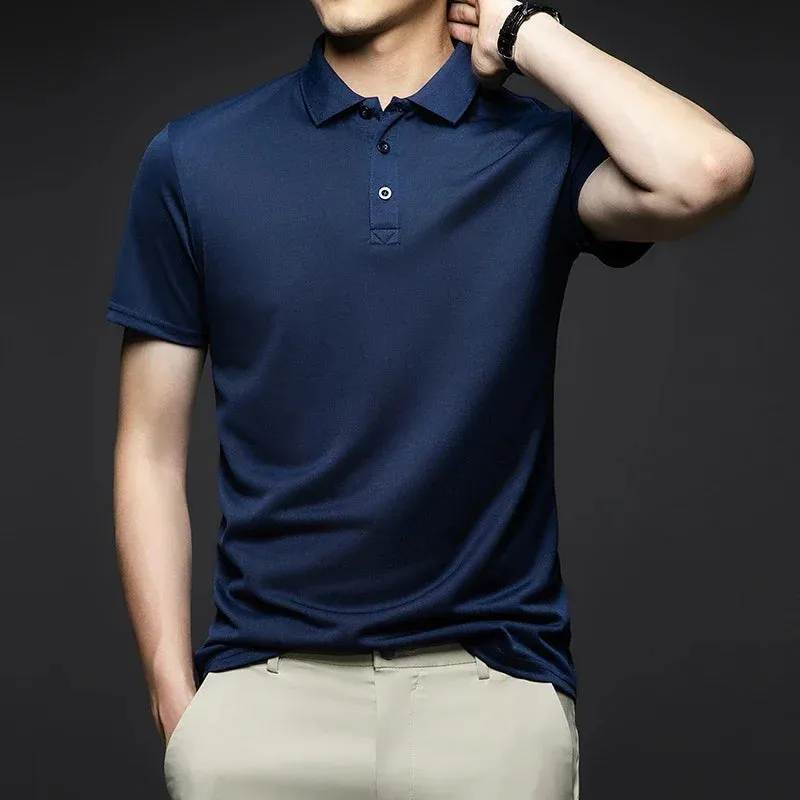 Men's Summer Breathable Short Sleeve Polo Shirt