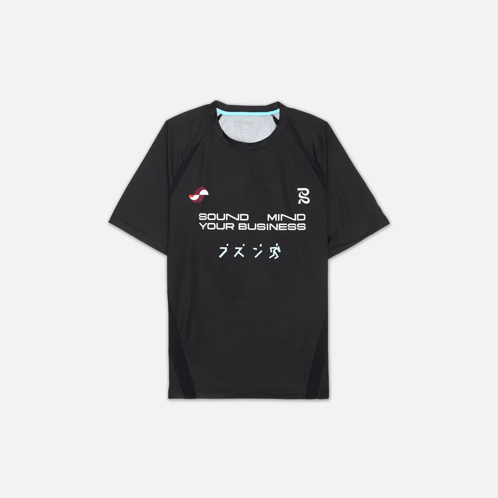 Mens Vento™ Performance Tee, Pieced - Bandit x ASICS - Black