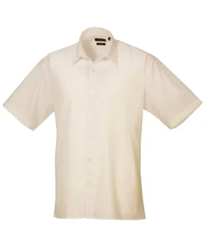 Natural - Short sleeve poplin shirt