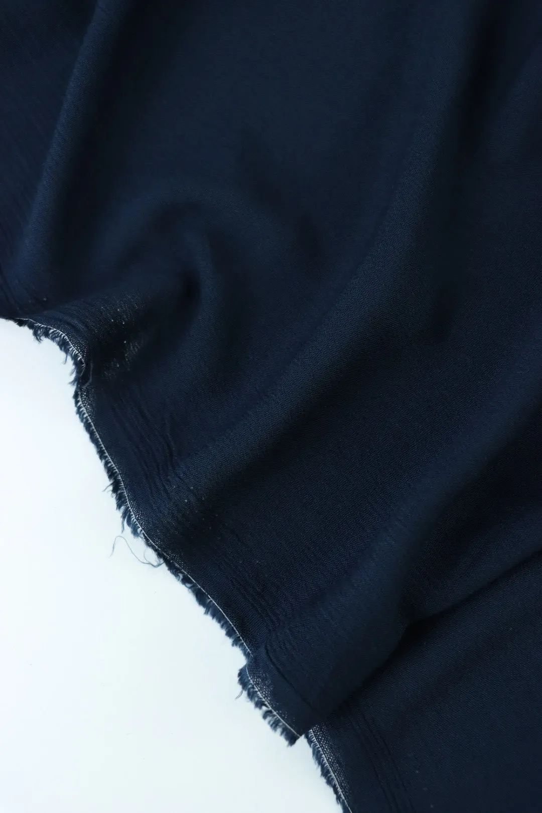 Navy Rayon Crinkle