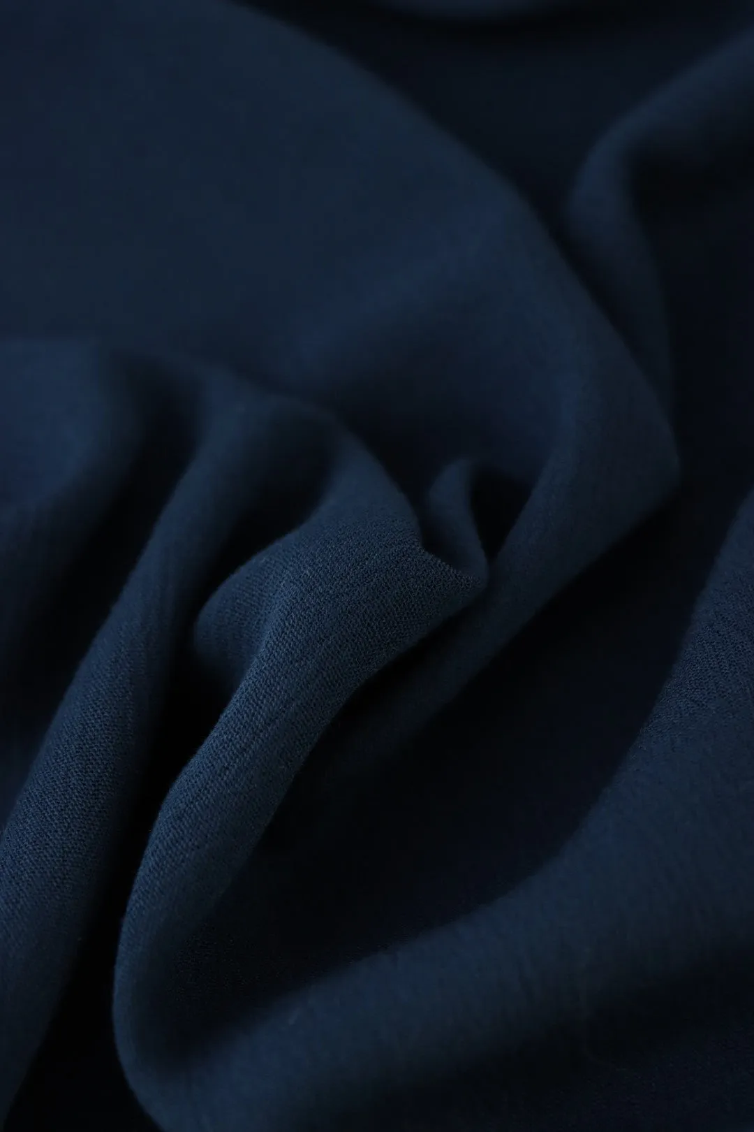 Navy Rayon Crinkle