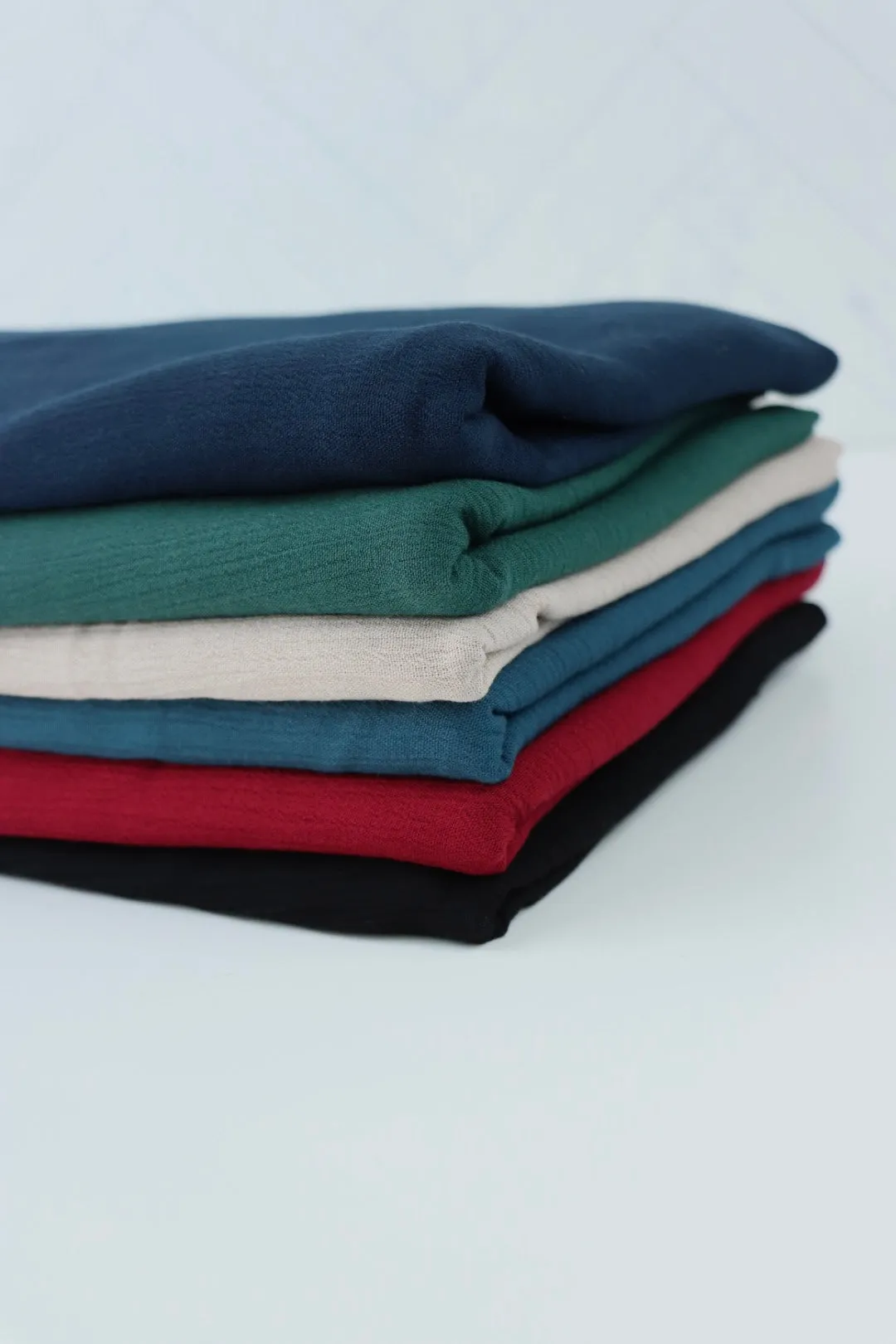 Navy Rayon Crinkle