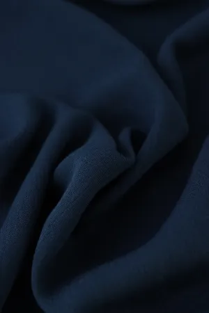 Navy Rayon Crinkle