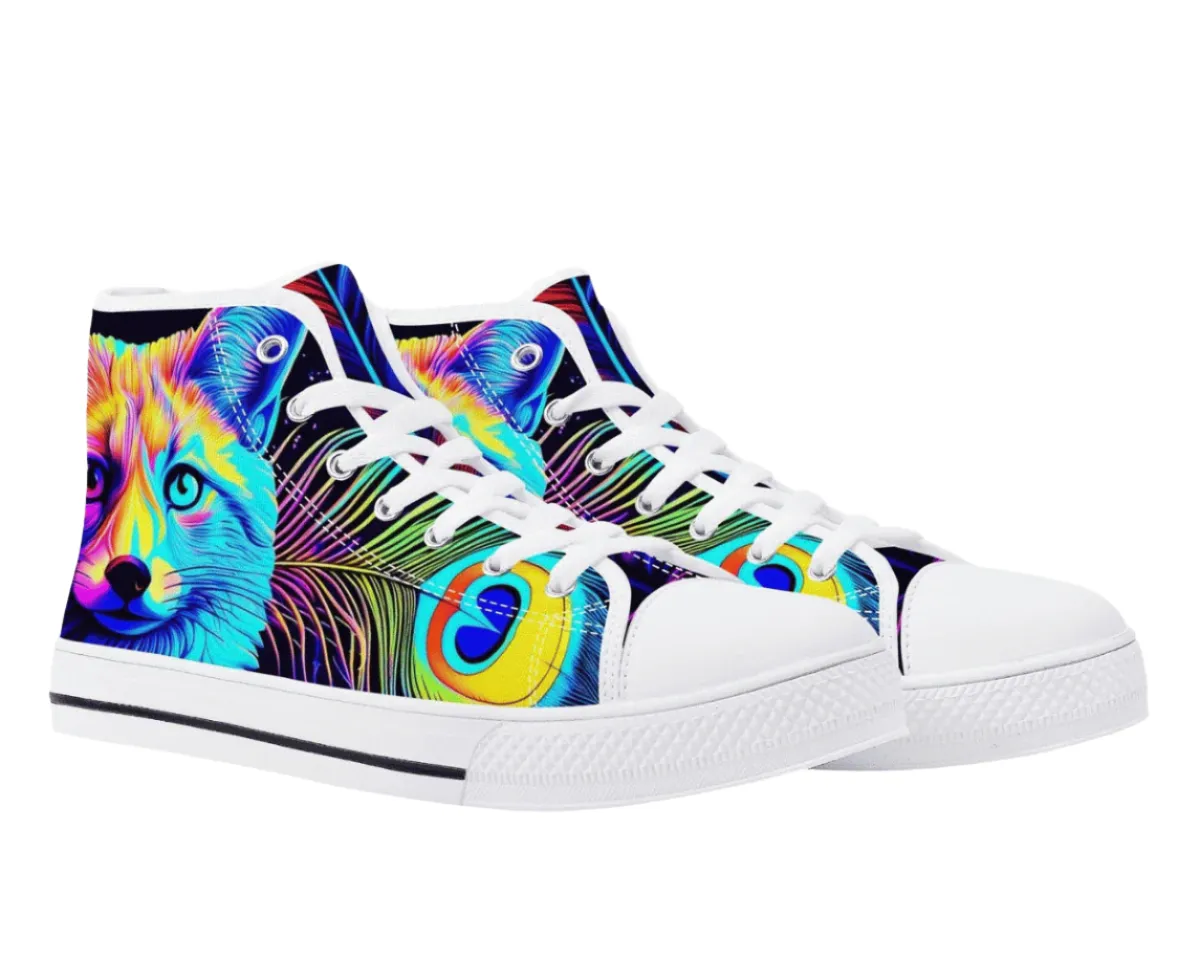 Neon Aquafox High Tops