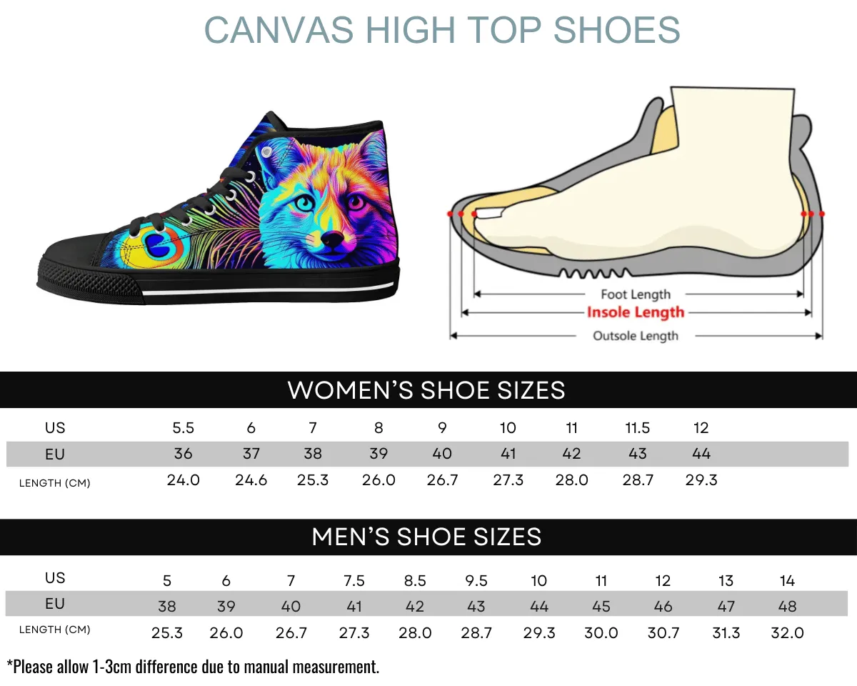 Neon Aquafox High Tops