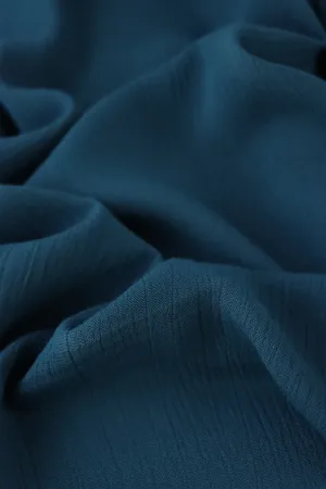 Ocean Teal Rayon Crinkle