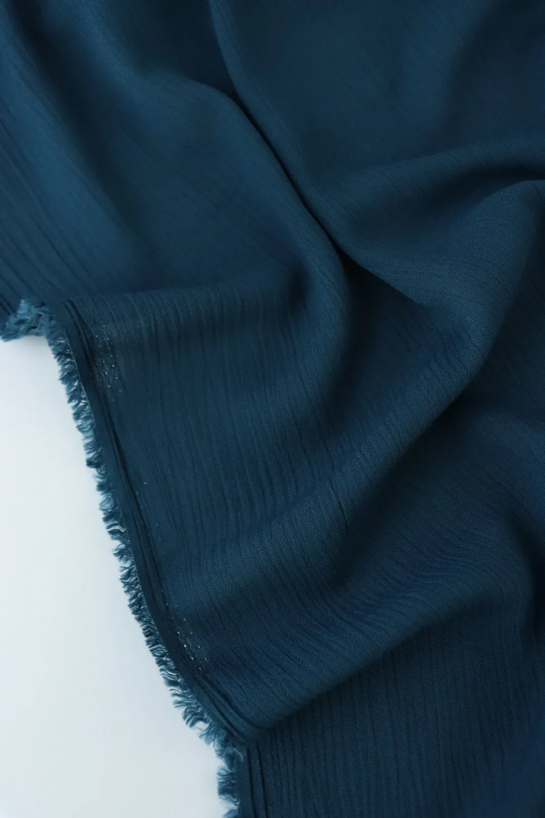 Ocean Teal Rayon Crinkle