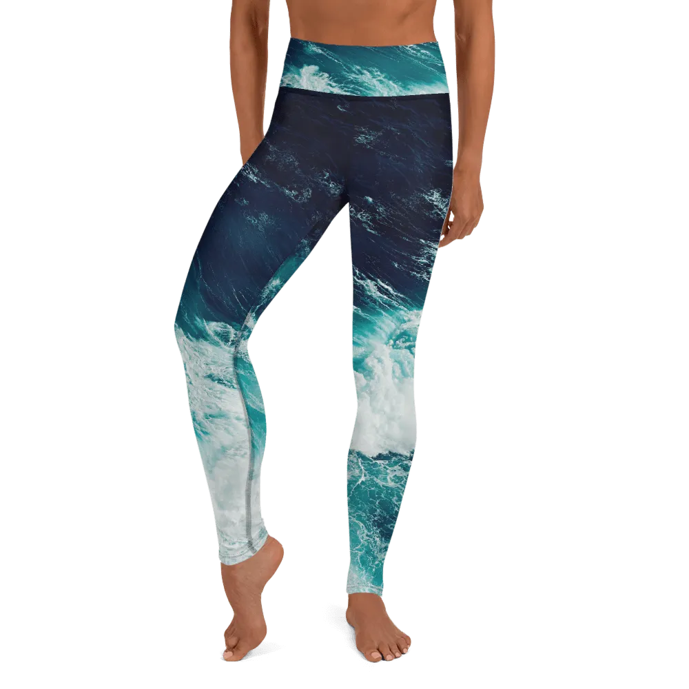 Ocean Yoga Leggings - Be the Ocean Yoga Leggings