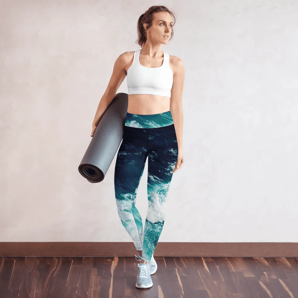 Ocean Yoga Leggings - Be the Ocean Yoga Leggings
