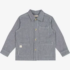 Overshirt Karlo - navy denim stripe