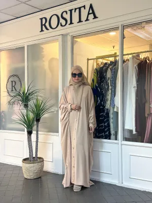 Raisa Voluminous Abaya in Sand (NEW!)