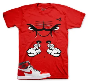 Retro 1 Heritage Raging Face Shirt