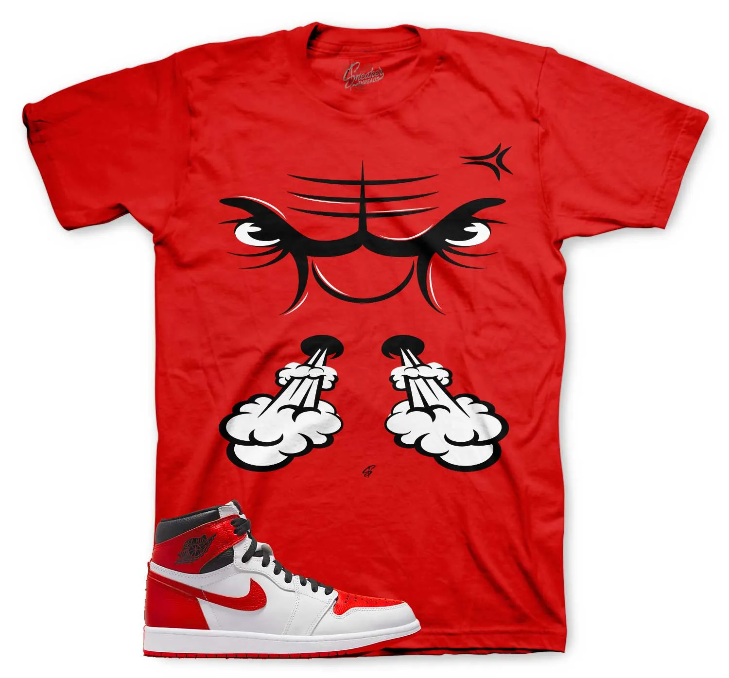 Retro 1 Heritage Raging Face Shirt