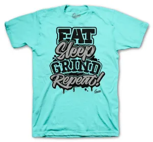 Retro 5 Island Green Repeat Shirt