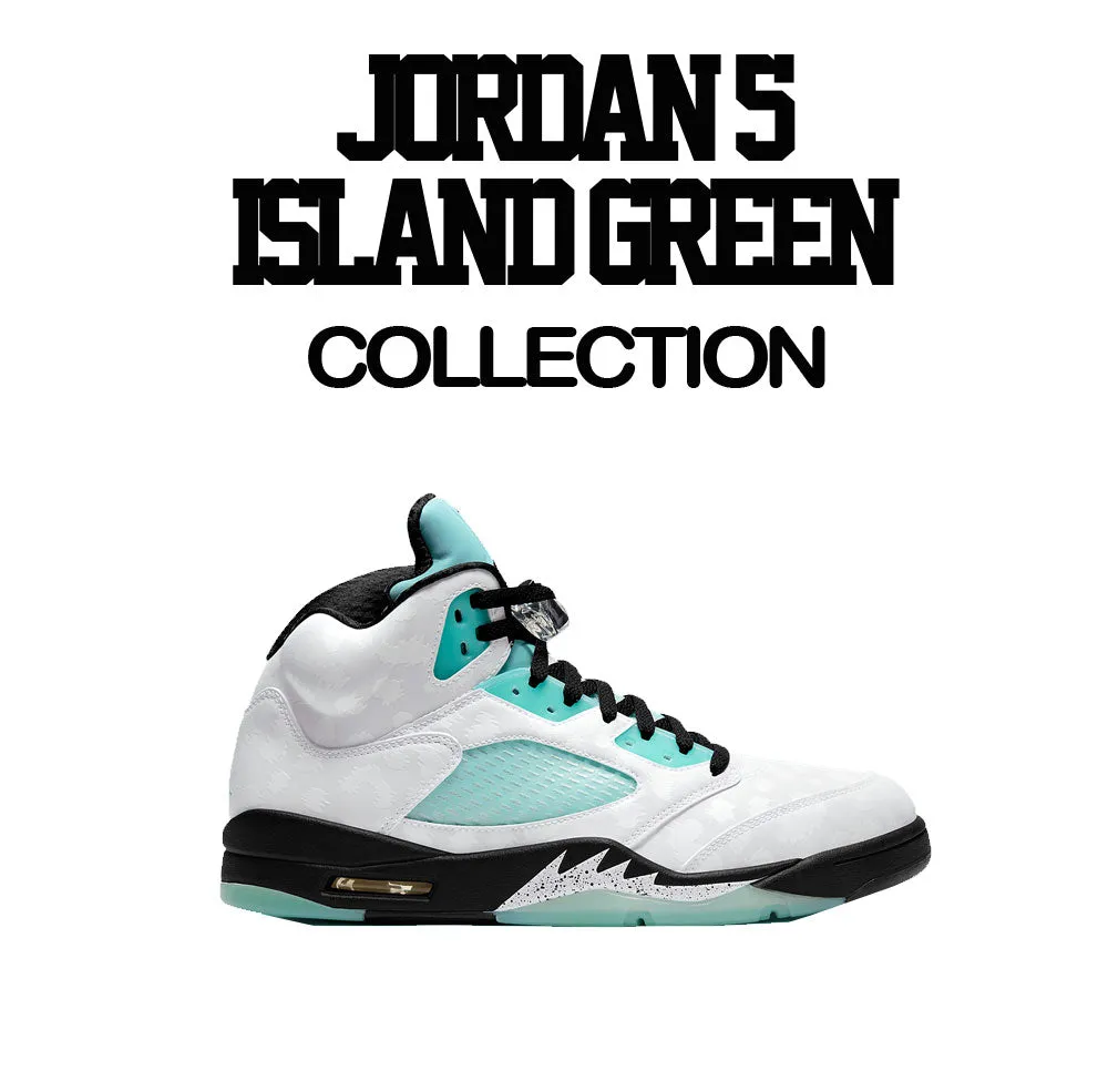 Retro 5 Island Green Scared Money Shirt