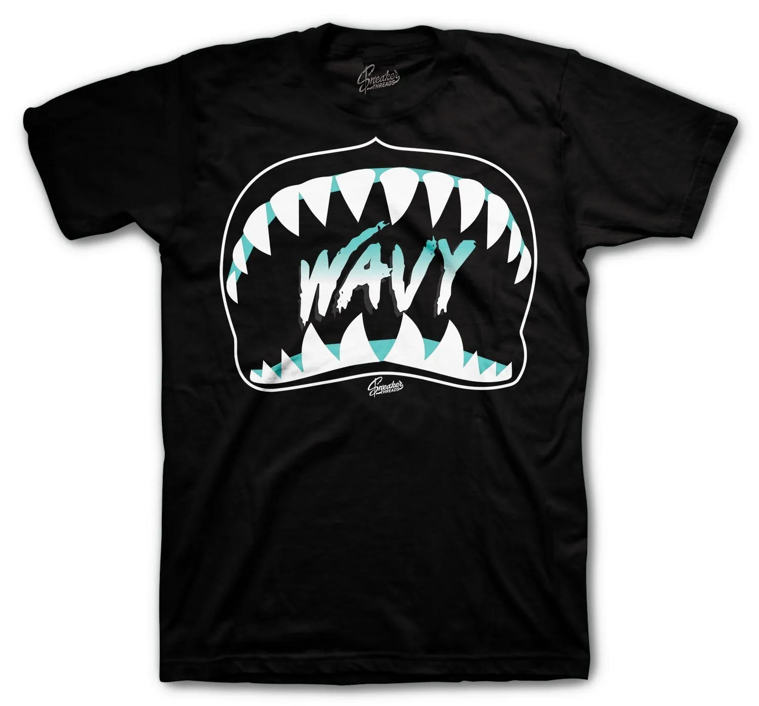 Retro 5 Island Green Wavy Shirt